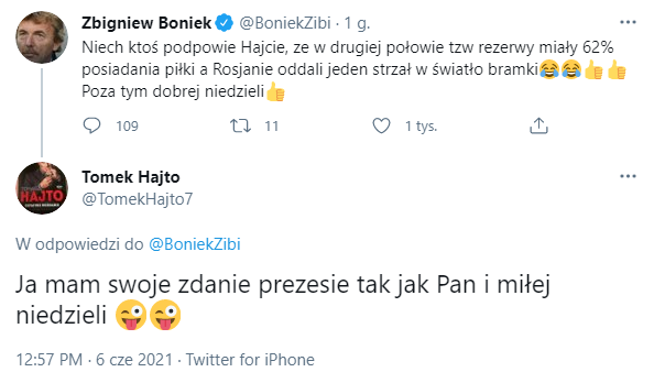 Hajto ODPOWIADA Bońkowi na Twitterze :D